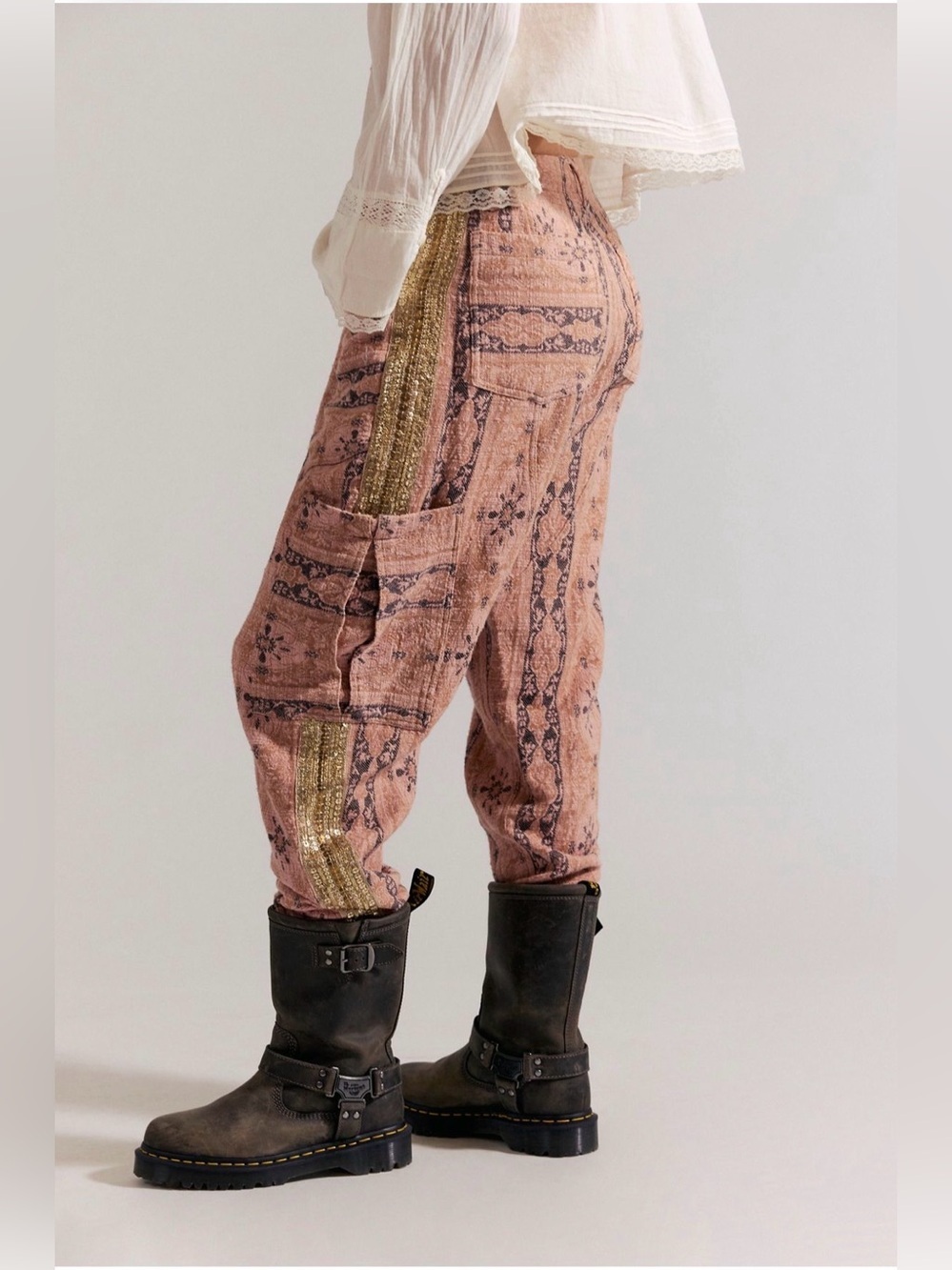 Free People Bay To Breakers Jacquard Pants - Picture 4 of 6